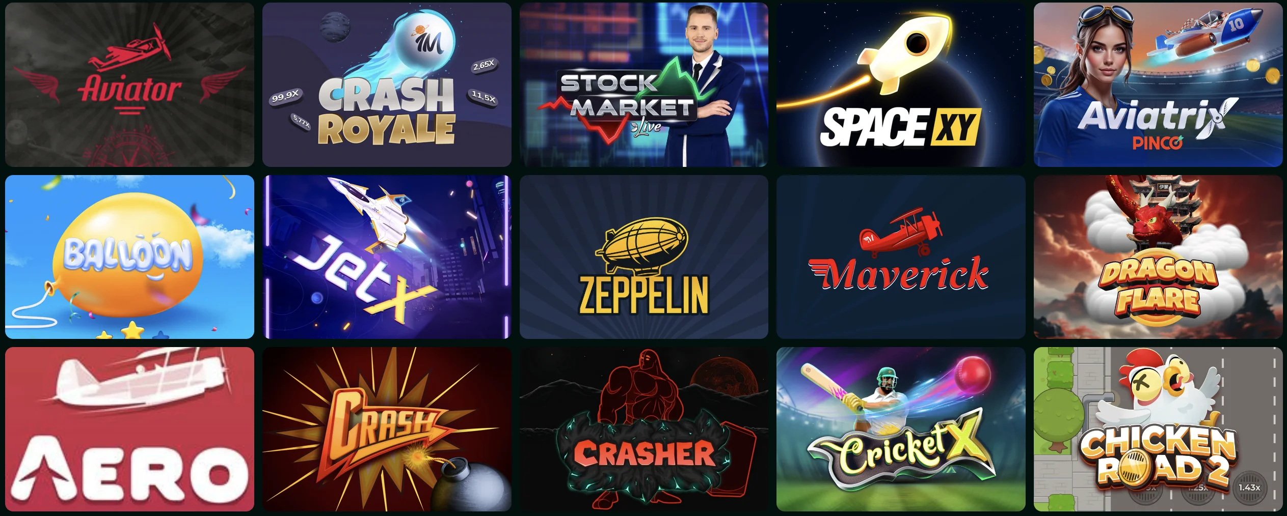 Pinco Canada Crash Games