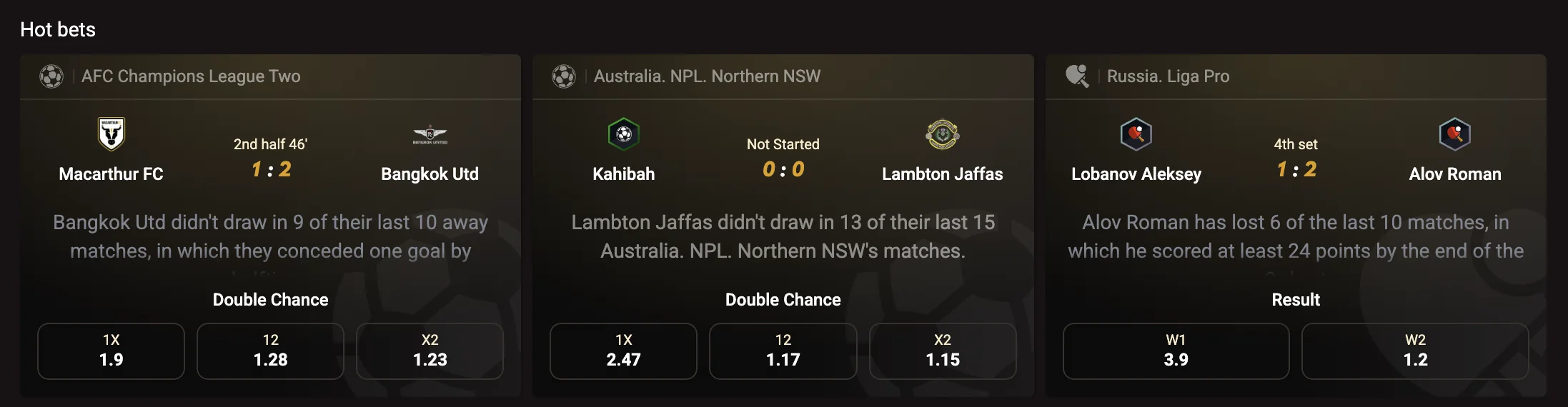 Pinco Canada Live Bets